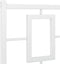 vidaXL - Bedframe - met - hoofd- - en - voeteneinde - metaal - wit - 150x200 - cm