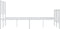vidaXL - Bedframe - met - hoofd- - en - voeteneinde - metaal - wit - 135x190 - cm
