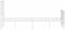 vidaXL - Bedframe - met - hoofd- - en - voeteneinde metaal - wit - 140x200 - cm
