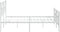 vidaXL - Bedframe - met - hoofd- - en - voeteneinde - metaal - wit - 183x213 - cm