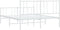 vidaXL - Bedframe - met - hoofd- - en - voeteneinde - metaal - wit - 140x200 - cm