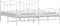 vidaXL - Bedframe - met - hoofd- - en - voeteneinde - metaal - wit - 200x200 - cm
