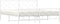 vidaXL - Bedframe - met - hoofd- - en - voeteneinde - metaal - wit - 183x213 - cm