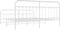 vidaXL - Bedframe - met - hoofd- - en - voeteneinde - metaal - wit - 200x200 - cm