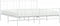 vidaXL - Bedframe - met - hoofd- - en - voeteneinde - metaal - wit - 183x213 - cm