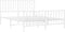 vidaXL - Bedframe - met - hoofd- - en - voeteneinde metaal - wit - 140x200 - cm
