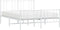 vidaXL - Bedframe - met - hoofd- - en - voeteneinde - metaal - wit - 140x200 - cm