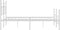 vidaXL - Bedframe - met - hoofd- - en - voeteneinde - metaal - wit - 193x203 - cm