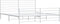 vidaXL - Bedframe - met - hoofd- - en - voeteneinde - metaal - wit - 193x203 - cm