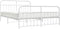 vidaXL - Bedframe - met - hoofd- - en - voeteneinde - metaal - wit - 180x200 - cm