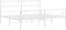 vidaXL - Bedframe - met - hoofd- - en - voeteneinde - metaal - wit - 193x203 - cm
