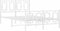 vidaXL - Bedframe - met - hoofd- - en - voeteneinde - metaal - wit - 120 - x - 190 - cm