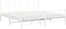 vidaXL - Bedframe - met - hoofd- - en - voeteneinde - metaal - wit - 193x203 - cm