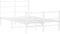 vidaXL - Bedframe - met - hoofd- - en - voeteneinde metaal - wit - 120x190 - cm