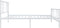 vidaXL - Bedframe - met - hoofd- - en - voeteneinde - metaal - wit - 100x200 - cm
