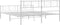 vidaXL - Bedframe - met - hoofd- - en - voeteneinde - metaal - wit - 193x203 - cm