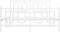 vidaXL - Bedframe - met - hoofd- - en - voeteneinde - metaal - wit - 140x190 - cm
