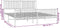 vidaXL - Bedframe - met - hoofd- - en - voeteneinde - metaal - wit - 193x203 - cm