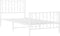 vidaXL - Bedframe - met - hoofd- - en - voeteneinde metaal - wit - 90x200 - cm