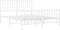 vidaXL - Bedframe - met - hoofd- - en - voeteneinde metaal - wit - 135x190 - cm