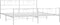 vidaXL - Bedframe - met - hoofd- - en - voeteneinde - metaal - wit - 183x213 - cm
