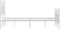 vidaXL - Bedframe - met - hoofd- - en - voeteneinde - metaal - wit - 120 - x - 190 - cm
