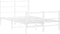 vidaXL - Bedframe - met - hoofd- - en - voeteneinde metaal - wit - 120x200 - cm