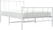 vidaXL - Bedframe - met - hoofd- - en - voeteneinde - metaal - wit - 90x190 - cm