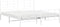 vidaXL - Bedframe - met - hoofd- - en - voeteneinde - metaal - wit - 183x213 - cm
