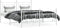 vidaXL - Bedframe - met - hoofd- - en - voeteneinde - metaal - wit - 160x200 - cm