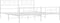 vidaXL - Bedframe - met - hoofd- - en - voeteneinde - metaal - wit - 193x203 - cm