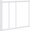 vidaXL - Bedframe - met - hoofd- - en - voeteneinde - metaal - wit - 135x190 - cm