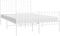 vidaXL - Bedframe - met - hoofd- - en - voeteneinde - metaal - wit - 120x200 - cm