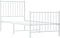 vidaXL - Bedframe - met - hoofd- - en - voeteneinde - metaal - wit - 75x190 - cm