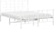 vidaXL - Bedframe - met - hoofd- - en - voeteneinde - metaal - wit - 135x190 - cm