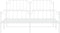 vidaXL - Bedframe - met - hoofd- - en - voeteneinde metaal - wit - 183x213 - cm