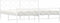 vidaXL - Bedframe - met - hoofd- - en - voeteneinde - metaal - wit - 193x203 - cm