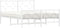 vidaXL - Bedframe - met - hoofd- - en - voeteneinde - metaal - wit - 140x190 - cm