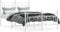 vidaXL - Bedframe - met - hoofd- - en - voeteneinde - metaal - wit - 120x200 - cm