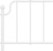 vidaXL - Bedframe - met - hoofd- - en - voeteneinde metaal - wit - 193x203 - cm