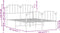 vidaXL - Bedframe - met - hoofd- - en - voeteneinde metaal - wit - 140x200 - cm