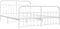 vidaXL - Bedframe - met - hoofd- - en - voeteneinde - metaal - wit - 183x213 - cm