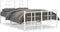 vidaXL - Bedframe - met - hoofd- - en - voeteneinde - metaal - wit - 120x200 - cm
