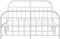 vidaXL - Bedframe - met - hoofd- - en - voeteneinde - metaal - wit - 140x190 - cm