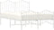 vidaXL - Bedframe - met - hoofd- - en - voeteneinde metaal - wit - 120x200 - cm