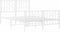vidaXL - Bedframe - met - hoofd- - en - voeteneinde metaal - wit - 120x190 - cm