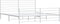 vidaXL - Bedframe - met - hoofd- - en - voeteneinde - metaal - wit - 183x213 - cm