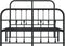 vidaXL-Bedframe-met-hoofd--en-voeteneinde-metaal-zwart-120x200-cm