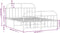 vidaXL - Bedframe - met - hoofd- - en - voeteneinde - metaal - zwart - 140x190 - cm
