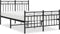 vidaXL - Bedframe - met - hoofd- - en - voeteneinde - metaal - zwart - 120x190 - cm